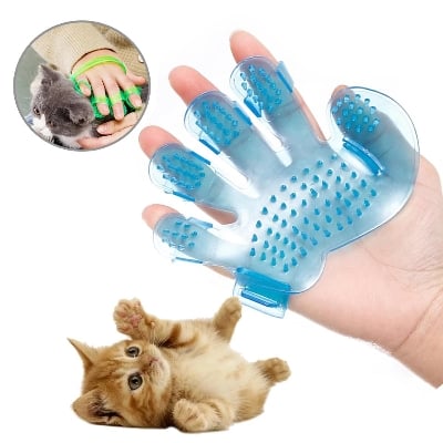Picture of Pet Bath Glove Brush Body Scrub Dog Cat shower brush