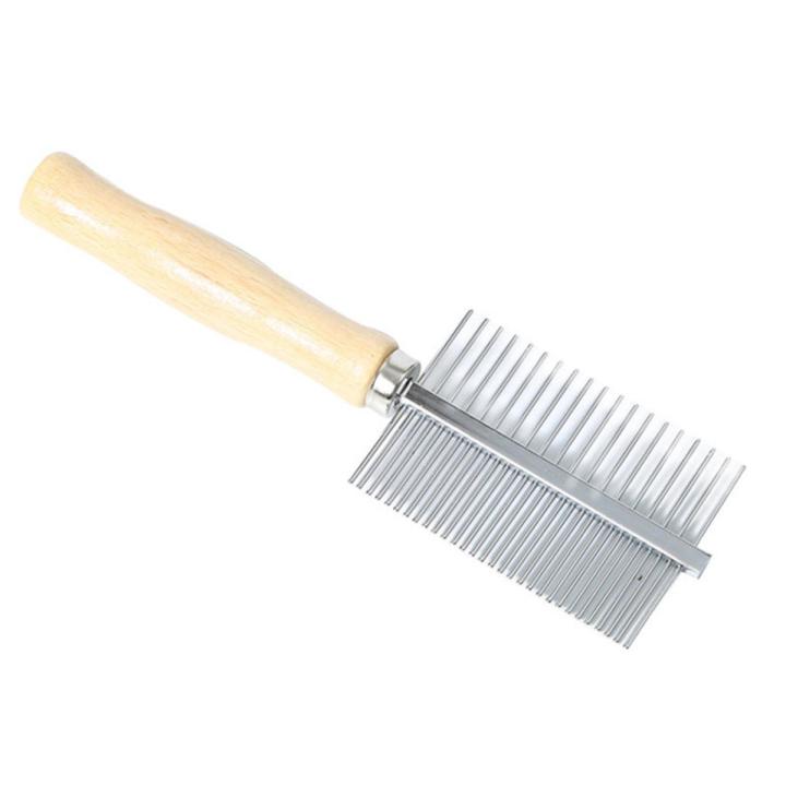 Picture of Double Sided Wooden Dog Cat Hair Comb