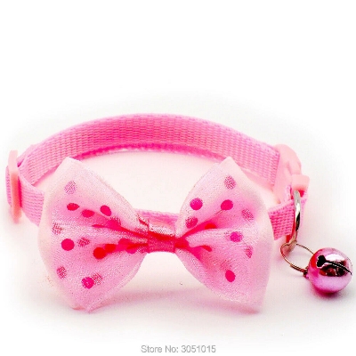 Picture of Adjustable Bow Tie For Cat Collar-Pink