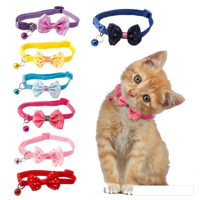 Picture of Adjustable Bow Tie For Cat Collar-Pink