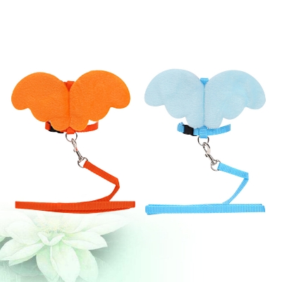 Picture of Pet Small Cat Belt Harness Nylon Leash Beautiful Angel Wing Dog-Harness-Leash-Pink