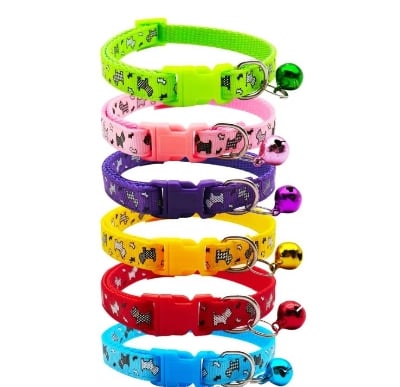 Picture of Puppy Neck Strap Soft For Small Dog Collars Cat Belt - Pink