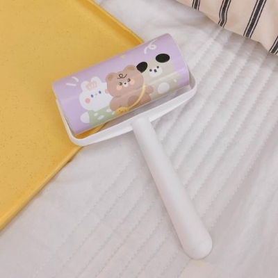 Picture of Lint Roller Tearable Strong Adhesion Efficient Multifunctional Clothing Cleaner Mini Pet Hair Clothes Carpet Dust Sticky Paper Roller for Bedroom