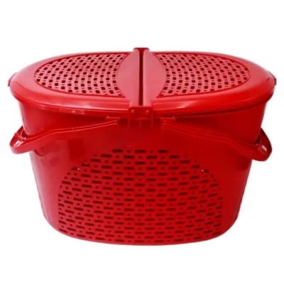 Picture of Cat/Dog/Rabbit/Pet Carrier Basket- Red Colour