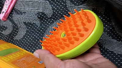 Picture of Cat Steam Brush Electric Spray Water Spray Kitten Pet Comb Soft Silicone Depilation Cats Bath Hair Brush Grooming Supplies