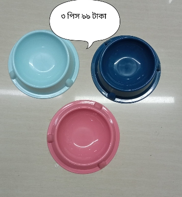 Picture of Cat & Dog food bowl premium plastic 3 pcs