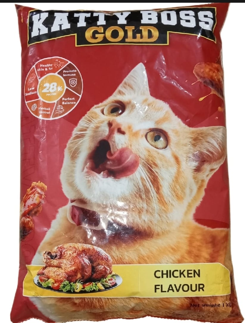 Picture of Katty Boss Gold Cat Food Chicken Flavour 1kg