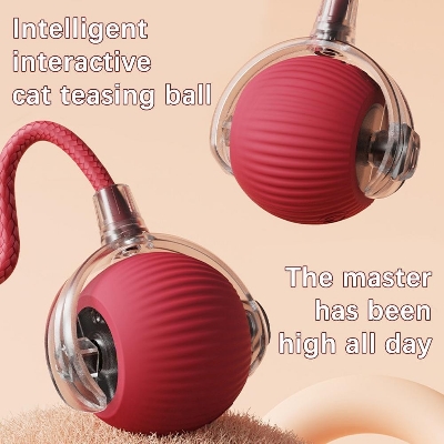 Picture of Interactive Cat Toy Ball Super Drive Cat Rolling Balls Motion Activated Sensor Pet Kitten Teaser Game Toy