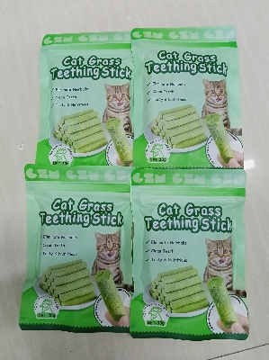 Picture of Cat Grass Teething Stick Set Chicken Flavor 6Pcs (30gm)
