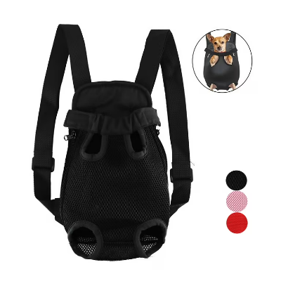 Picture of Cat Carrier Backpack Adjustable Frontpack Carrier Outdoor Travel Bag Legs Out Easy-Fit for Small Medium Pets Puppiies - Multicolour (L) Size