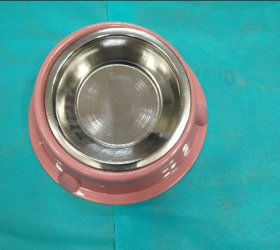 Picture of Stainless steel pet food single bowl for cat 1 pcs