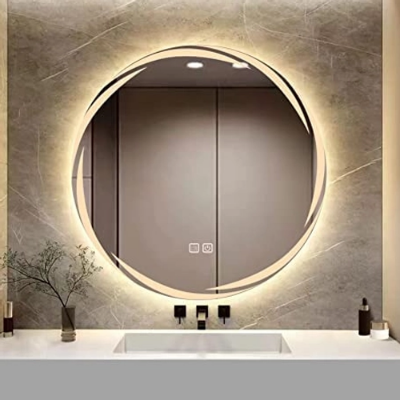 Picture of Premium Quality & Customizable High Intensity LED Touch Mirror - Round - Copper Free - 24x24 Inch