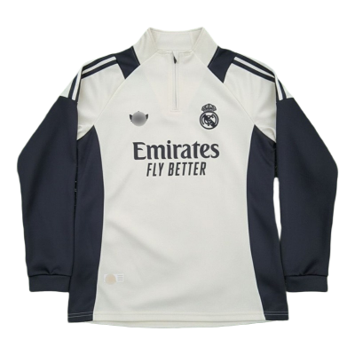 Picture of Real Madrid White Black Contrast Tracksuit  (White)