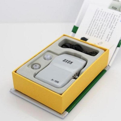 Picture of AXON X-136 Mini Hearing Aid Machine Pocket Wired Box system for Best Sound Amplifier Receiver Ear Care