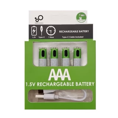 Picture of SmarToools RB40 AAA 1.5V 750mWh Rechargeable Battery (4Pcs Set)