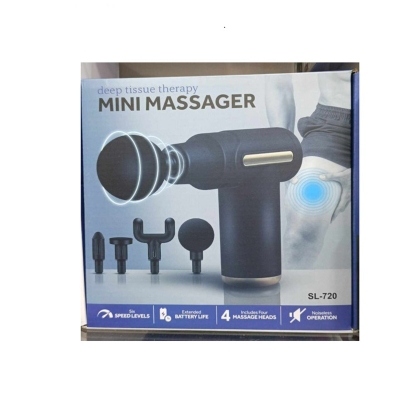 Picture of Portable Deep Tissue Massage Gun SL-720  4 Massage Heads 6-Speed Quiet Percussion Massager Portable Muscle Therapy for Pain Relief