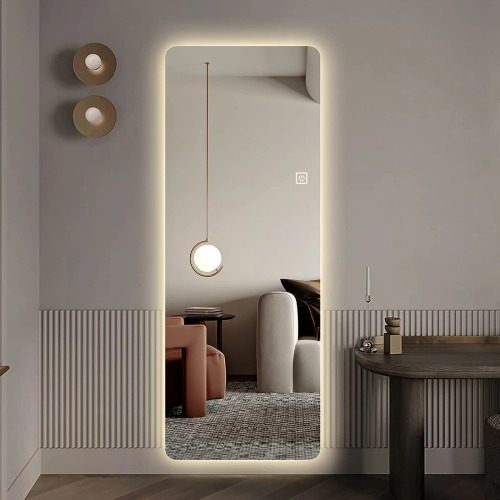 Picture of Premium Quality & Customizable LED Lighting, High Intensity LED Touch Mirror - Long - Crystal - 24x60 Inch