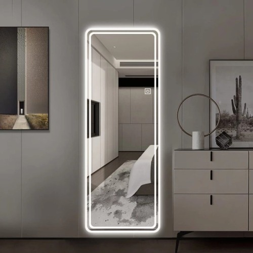 Picture of Premium Quality & Customizable LED Lighting, High Intensity LED Touch Mirror - Long - Crystal - 24x60 Inch