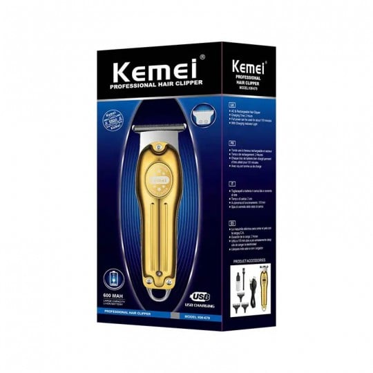 Picture of Kemei km-678 Hot Selling Lcd Digital Display Usb Charging Metal Body Professional Electric Hair Clipper at