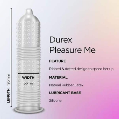 Picture of Durex  Pleaser Me Condom One Packs - 3pcs