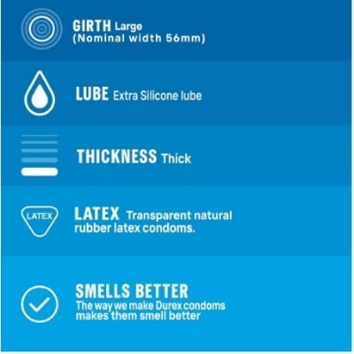 Picture of Durex - Extra Ribbed Condom One Packs - 3pcs (Mada in Thailand)