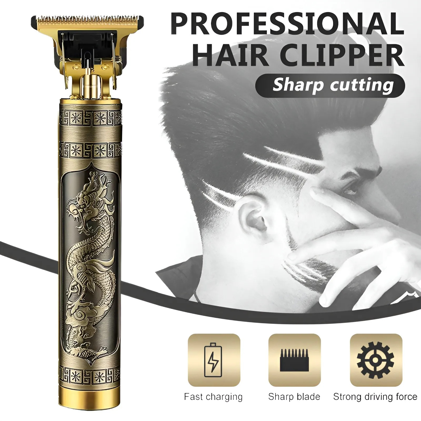 Picture of Vintage T9 Rechargeable Professional Hair Cutting Machine and Hair Trimmer.