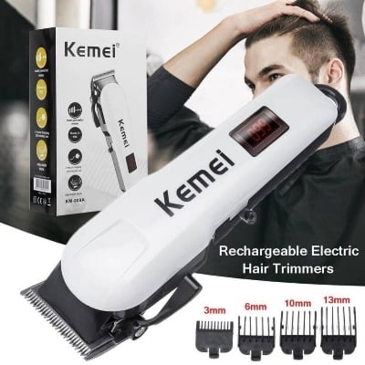 Picture of Kemei KM-809A Rechargeable Professional Electric Hair Clipper Electric Hair Trimmer , Used Runtime: 120 min Trimmer