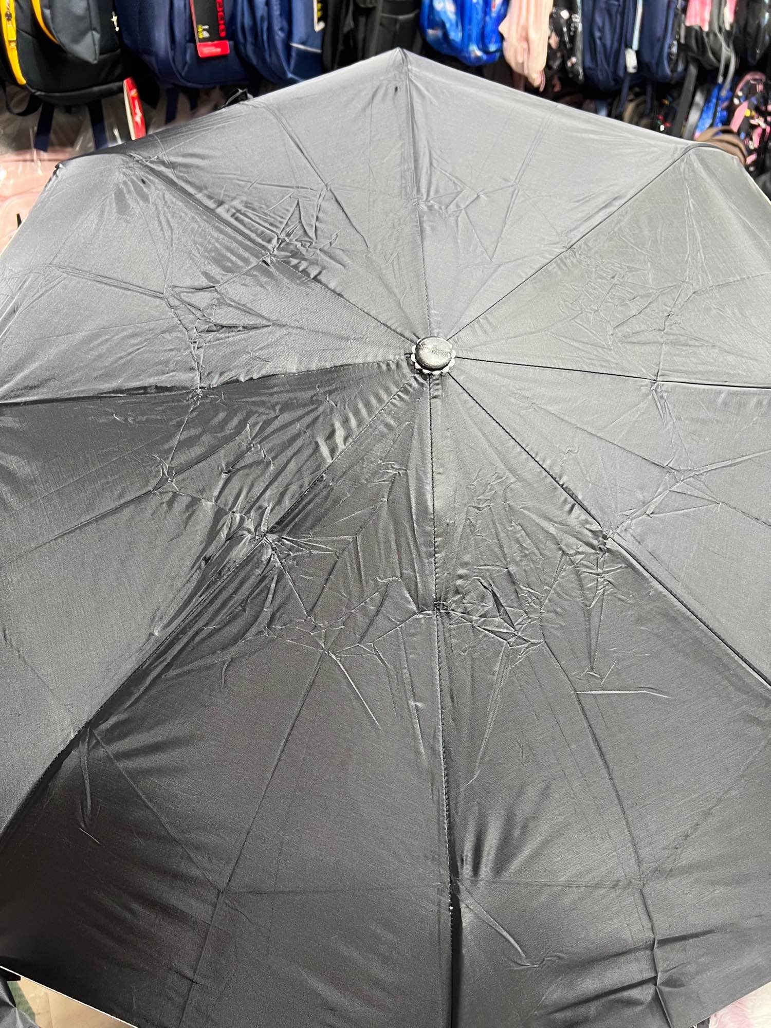 Picture of Shankar’s Auto Open Three-Fold Umbrella 8 Rib-Black color - Black