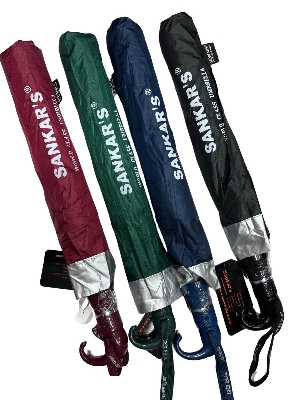 Picture of Sankar’s Umbrella Two-Folding windproof Umbrella- Black/Green/Marron-Blue - Blue