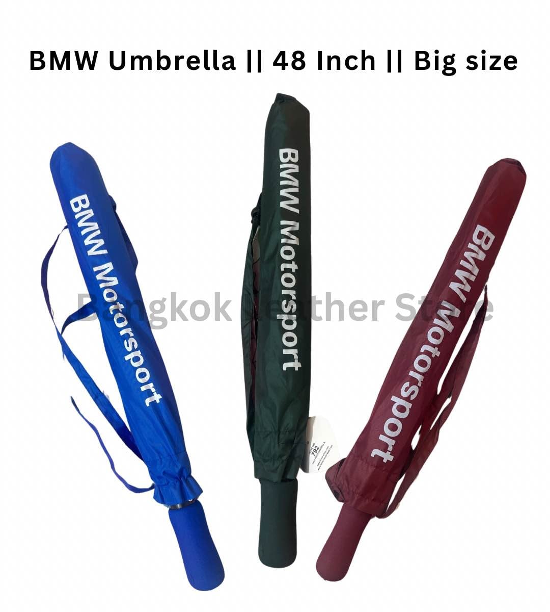 Picture of BMW Motorsport umbrella Big size | BMW Two-Folding Car Size Umbrella 30 Inch Heavy Duty Umbrella for Men - Black