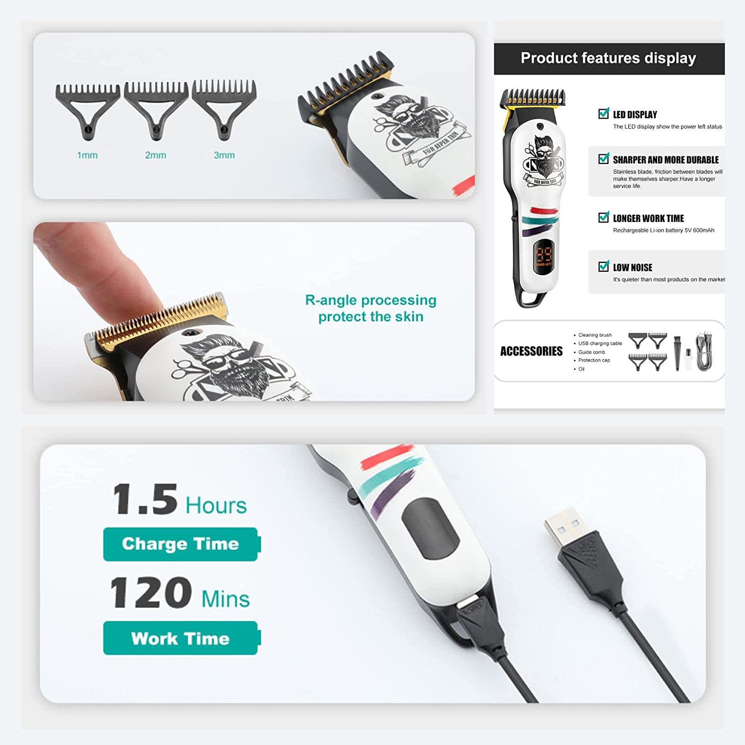 Picture of VGR V-971 Professional Rechargeable Hair Trimmer