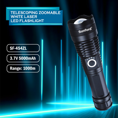 Picture of Sunford SF-454Z Telescopic Zoomable 20W High Powered Zoom Torch / Flash Light - 1 Piece