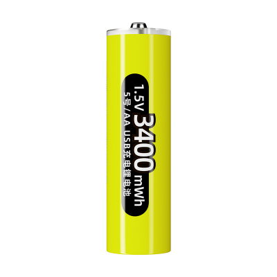 Picture of Doublepow AA Size 1.5V 3400mWh High Capacity Lithium (Li-ion) Battery with Built-in USB Type-C Fast Charging Port & LED Indicator - 1 Piece