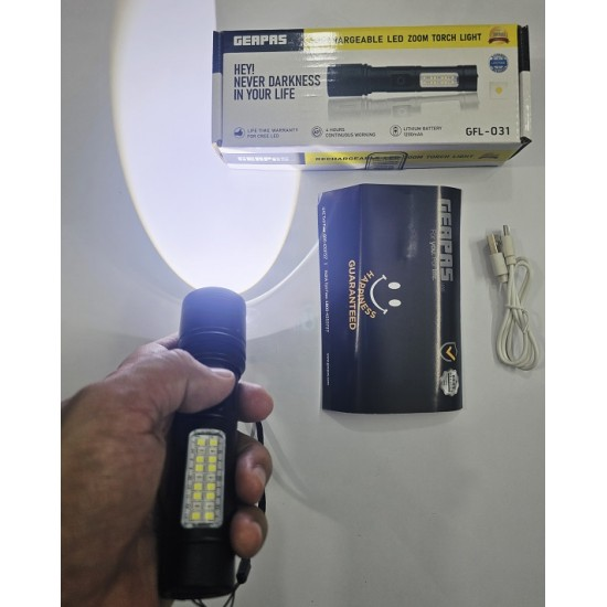 Picture of Geapas GFL-031 LED Zoom Torch Light Flashlight