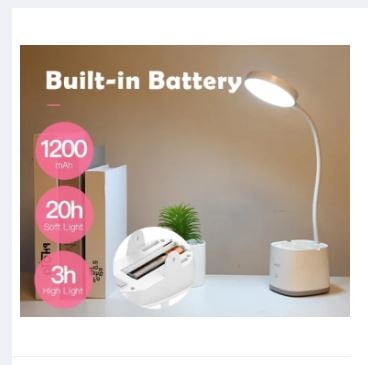 Picture of YAGE YG-T109 Table Lamp Pen Holder Desk Lamp Rechargeable USB Reading LED Table light Night Light
