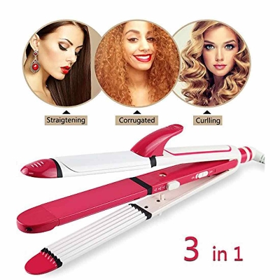 Picture of Kemei KM-1213 Professional Ceramic Coating 3 In 1 Hair Iron Curler Curling Iron Hair Styling