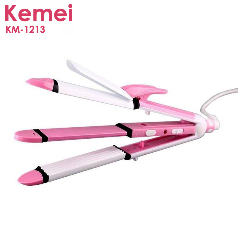 Picture of Kemei KM-1213 Professional Ceramic Coating 3 In 1 Hair Iron Curler Curling Iron Hair Styling