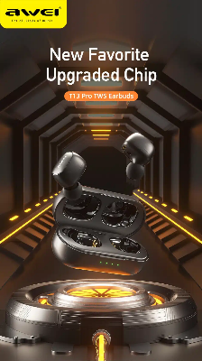 Picture of AWEI T13 Pro Bluetooth Earphones Wireless Waterproof Touch Earbuds Hifi Sound Quality