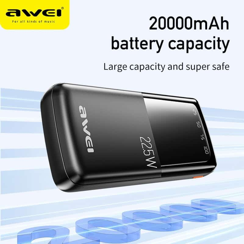 Picture of Awei P13K 22.5W PD Powerbank 20000mAh Fast Charging