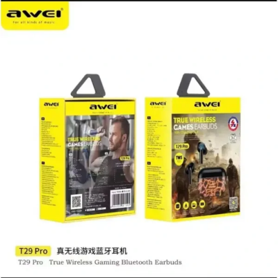 Picture of Awei T29 Pro True Wireless Games Earbuds With Dynamic Color Changing Charging Case