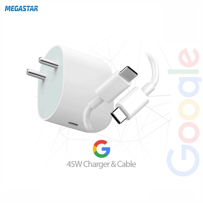 Picture of Google 45W USB-C Power Charger + Type-C Cable White