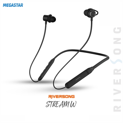 Picture of RIVERSONG Stream W Magnetic Waterproof ENC Wireless Neckband Black