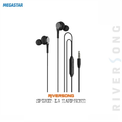 Picture of RIVERSONG L1 (Model EA207) Wired Earphones/Headphone Black