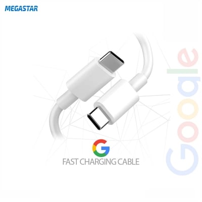 Picture of Google Pixel Type-C to Type C 30W Supported Data Cable White