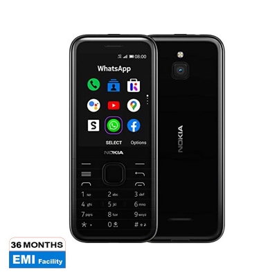 Picture of Nokia 8000 Ds (2020) 4G kaios supported Features Phone wifi hotsport youtube supported - Black