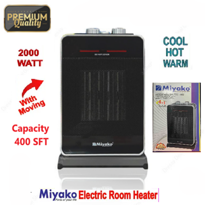 Picture of Miyako PTC-602 Electric Room Heater With Moving 2000 watt | Color Family : Black