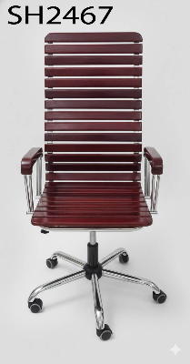 Picture of Smart Home 24 Modern Design Premium Office Chair Wooden Executive Swivel Chair