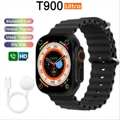 Picture of T900 Ultra Men Smart Watch 2.09" HD Big Infinite Screen Bluetooth Calling Pedometer Heart Rate Blood Pressure Sleep Sports Watch for Android Phone