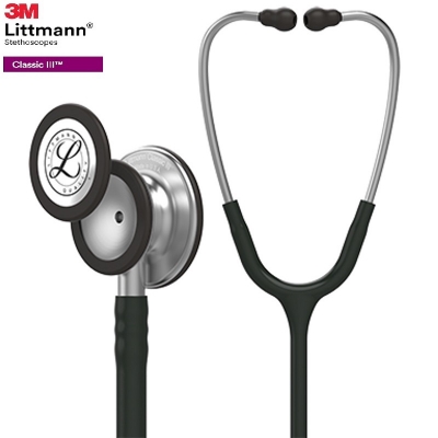 Picture of Littmann Classic III Chestpiece Monitoring Stethoscope, Black Tube, 27 inch/69 cm USA Made