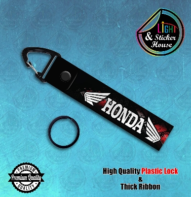 Picture of Key ring For Bike user ---- Honda_Logo ---- Premium Quality & Plastic lock (Attachable to keys for bike, car, bag, home, and office keys)